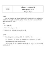 Đề kiểm tra HK2 Công nghệ 12 - Đề số  (18)