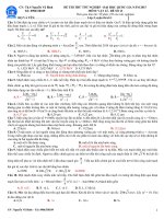 Đề thi thử đại học số 13 môn vật lý