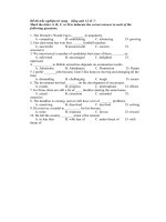 Đề thi trắc nghiệm từ vựng    tiếng anh 12 số 7