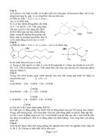 Bài tập hóa lập thể