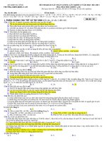 Đề ôn thi đại học môn Hóa số 11