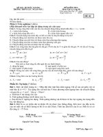Đề kiểm tra 1 tiết Vật lý 10 chương 1