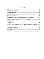 Đối chiếu câu bị động trong Tiếng Anh và Tiếng Việt