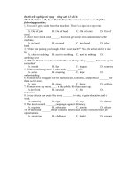 Đề thi trắc nghiệm từ vựng    tiếng anh 12 số 14