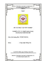 Nghiên cứu và triển khai Mail Exchange Server 2007