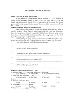 ĐỀ KIỂM TRA HỌC KỲ II ANH 6 SỐ 2