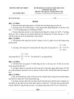 Đề thi khảo sát chất lượng kì 2 Vật lí 10