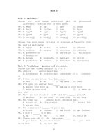 Đề thi thử môn Tiếng Anh (7)