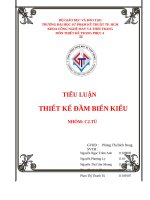 TIỂU LUẬN THIẾT KẾ ĐẦM BIẾN KIỂU - MÔN THIẾT KẾ TRANG PHỤC 4 TRƯỜNG ĐẠI HỌC SƯ PHẠM KỸ THUẬT TP.HCM