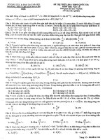 Đề thi thử THPT Chuyên Nguyễn Huệ lần 1-2015 có đáp án môn vật lý
