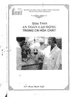 GIÁO TRÌNH AN TOÀN LAO ĐỘNG TRONG CÔNG NGHỆ HÓA CHẤT