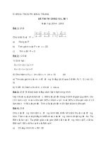 Đề thi thử vào lớp 10 môn Toán - THCS Phương Trung năm 2015