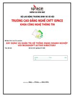 xây dựng và quản trị hệ thống mạng doanh nghiệp với microsoft active directory