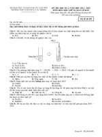 TRƯỜNG THPT CHUYÊN LÝ TỰ TRỌNG ĐỀ KIỂM TRA HỌC KỲ II NĂM HỌC 2014-2015 Môn HÓA CƠ BẢN ; lớp 10