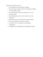 Đề thi môn anh viết lại câu số 10