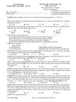 ĐỀ VÀ GIẢI CHI TIẾT ĐỀ THI THỬ THPT QUỐC GIA THÁNG 5 NĂM 2015 môn vật lý