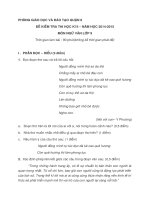 Đề thi học kì 2 môn Văn lớp 9 năm 2015 quận 8 TPHCM