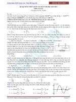 Đề Dự Đoán THPT Quốc Gia Số 1 môn vật lý năm 2015 (có Đáp án)