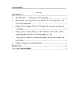 Phân tích thị phần hiện nay của các dịch vụ do VTN cung cấp so với các đối thủ cạnh tranh