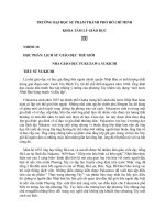 TIỂU LUẬN LỊCH SỬ GIÁO DỤC THẾ GIỚI NHÀ GIÁO DỤC FUKUZAWA YUKICHI