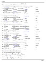 bộ đề thi tham khảo tiếng Anh lớp 9