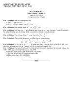 Đề thi toán 11 - sưu tầm đề kiểm tra, thi học kỳ, thi học sinh giỏi tham khảo bồi dưỡng (8)