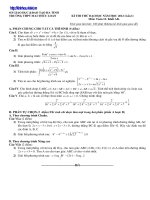 Đề thi thử dại học môn Toán có đáp án số 1