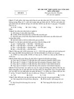 Đề sinh học 12 - sưu tầm giới thiệu đề thi thử đại học đề 8 tham khảo