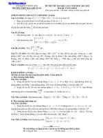 Đề thi thử dại học môn Toán có đáp án số 13