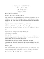 Đề thi học kì 2 lớp 12 môn Văn tỉnh Bình Định năm 2015