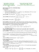 Đề thi thử đại học môn Toán khối A số 4