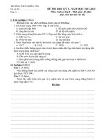 THCS NGHĨA TÂN ĐỀ THI HỌC KÌ 1 LỚP 8 MÔN lịch sử