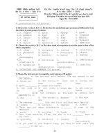 Đề thi học giỏi môn Tiếng Anh lớp 9 (10)