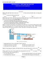 Đề ôn thi đại học môn Hóa số 33