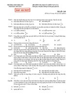Đề và đáp án thi thử TN và KTHK1 vật lí 12 năm học 2010-2011 trường THPT Đội Cấn - Vĩnh Phúc môn vật lý