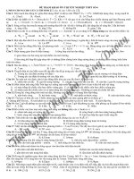 ĐỀ THI THỬ TỐT NGHIỆP Trung Học Phổ Thông môn vật lý số 6