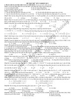 ĐỀ THI THỬ TỐT NGHIỆP Trung Học Phổ Thông môn vật lý SỐ 3