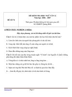 ĐỀ KIỂM TRA HKI- NGỮ VĂN 12 (6)