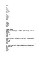 Tổng hợp câu hỏi trắc nghiệm môn Tiếng Anh có đáp án (40)