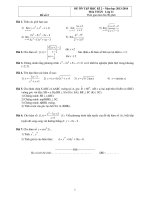 Đề thi học kì môn Toán lớp 11 (3)