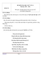 ĐỀ KIỂM TRA HKI- NGỮ VĂN 12 (8)