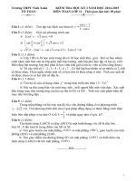 Đề kiểm tra học kỳ môn Toán lớp 11 (1)