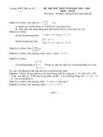 Đề ôn thi THPT quốc gia môn Toán số 6