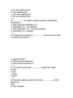 Tổng hợp câu hỏi trắc nghiệm môn Tiếng Anh (3)