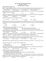 Đề ôn thi đại học môn Vật lý số 45