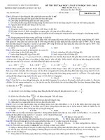 Thi thử THPT năm 2014 lần 2 - Chuyên Lương Văn Tụy - Ninh Bình môn vật lý (2)