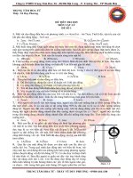 Đề tiên tri số 1 - 2015 Vũ Duy Phương môn Vật lý
