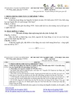 Đề thi thử đại học môn Lịch Sử (4)