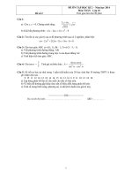 Đề kiểm tra học kì 2 môn Toán lớp 10 (2)