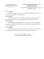 THPT YÊN LẠC 2 ĐỀ KHẢO SÁT CHẤT LƯỢNG SỬ 12 LẦN 4